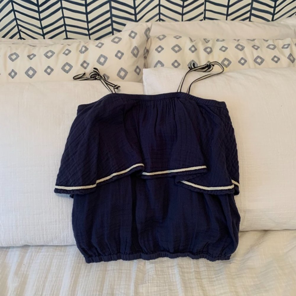 Michael Stars Navy Blouse